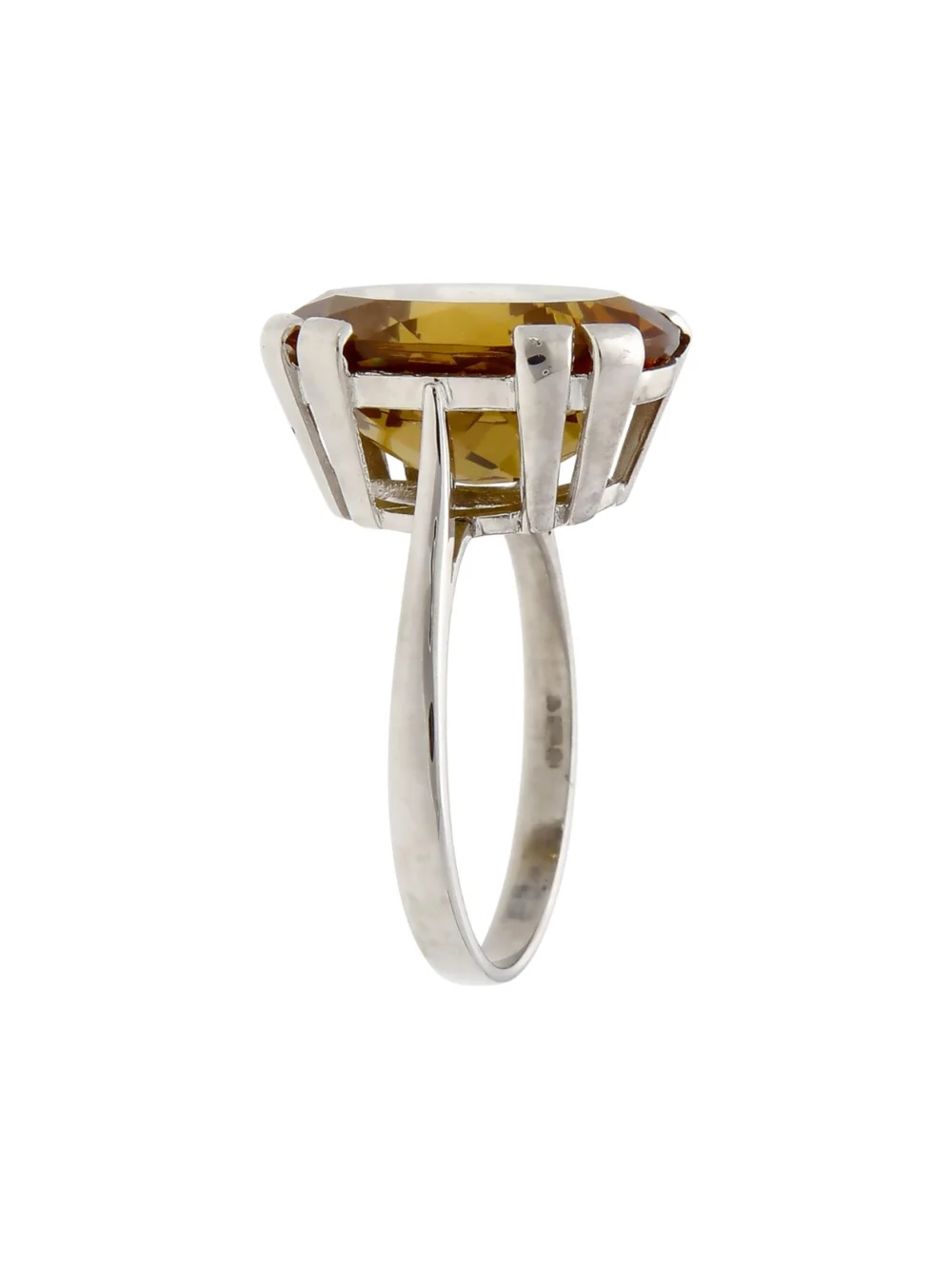 William May 9ct White Gold Colour Changing Gemstone Dress Ring, view 4