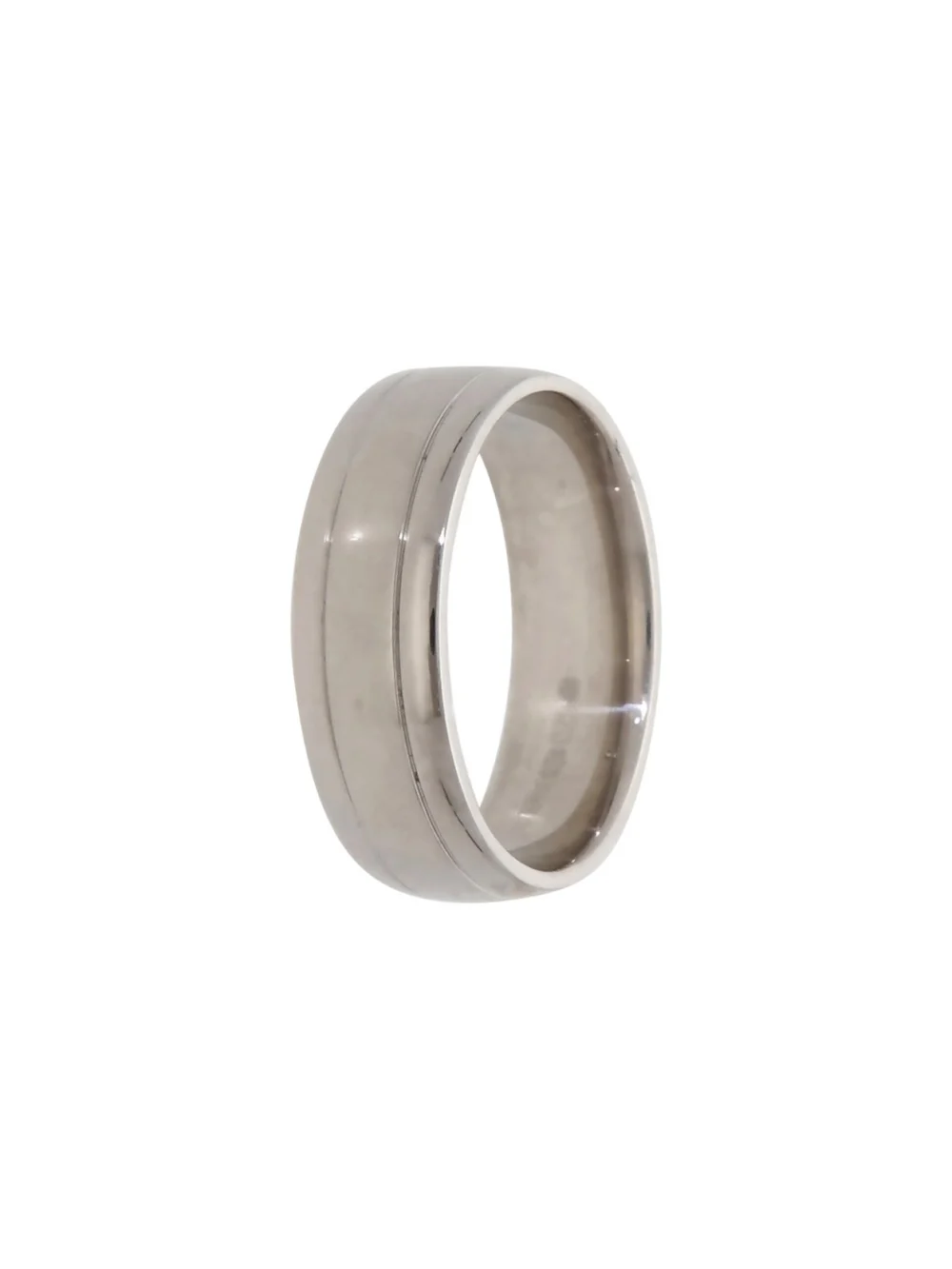 William May 9ct White Gold Diamond Set 6mm Wedding Band Ring, view 2