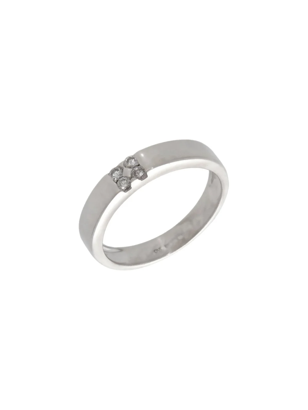 William May 9ct White Gold Diamond Set Band Dress Ring