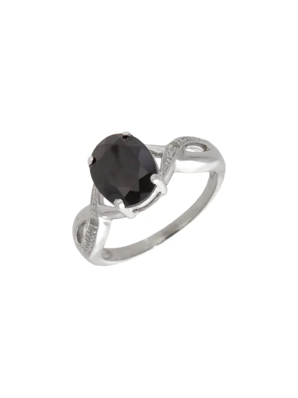 William May 9ct White Gold Multi Gemstone Set Dress Ring
