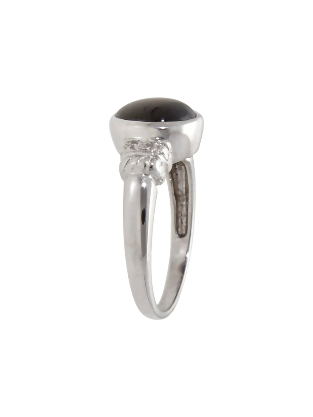 William May 9ct White Gold Rutile Quartz & Diamond Dress Ring, view 2