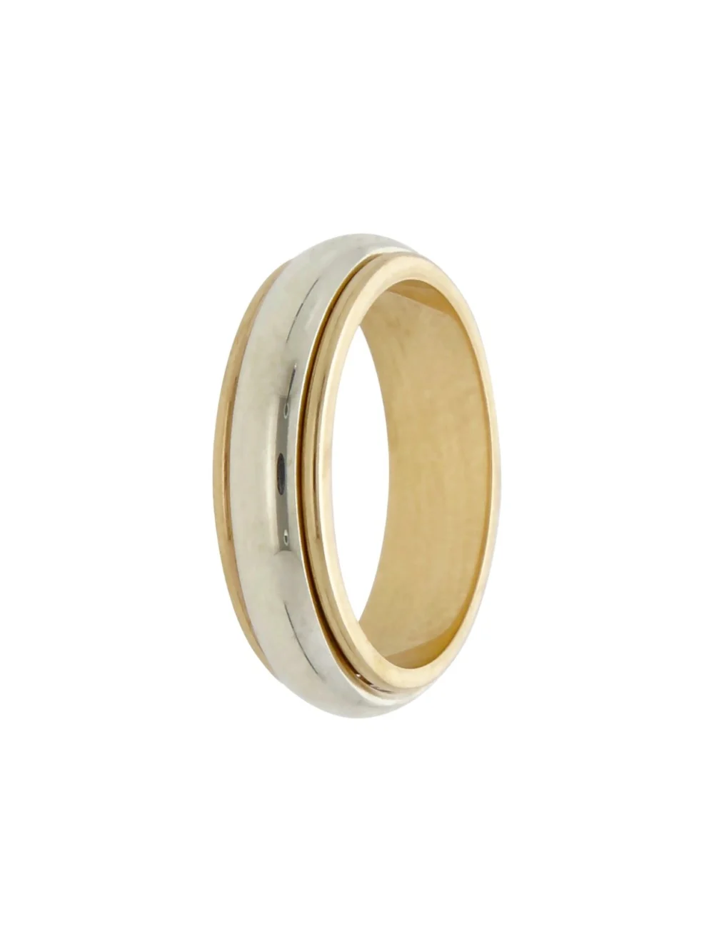 William May 9ct Yellow & White Gold 5mm Wedding Band Ring, view 2