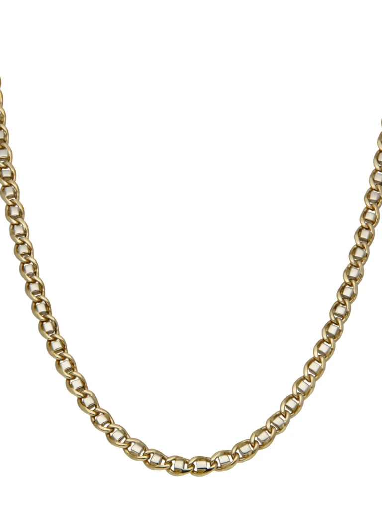 William May 9ct Yellow & White Gold Fancy Link Chain Necklace
