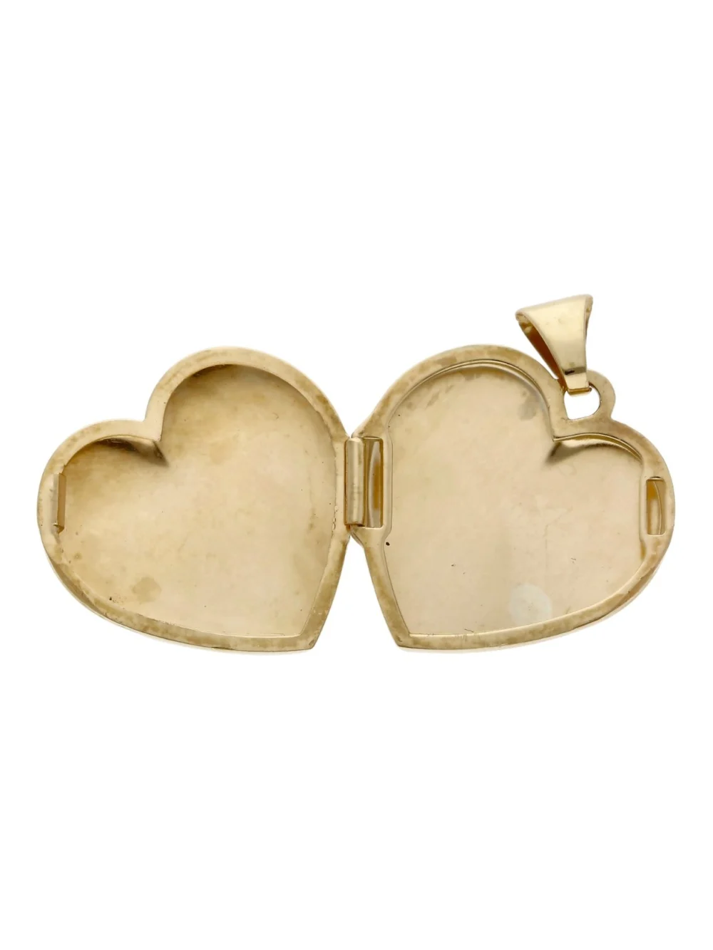 William May 9ct Yellow & White Gold Heart Locket Pendant, view 2