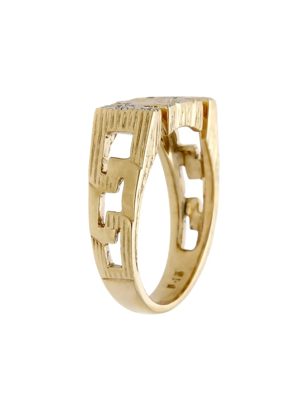 William May 9ct Yellow Gold 0.15ct Diamond Set Mum Ring, view 2