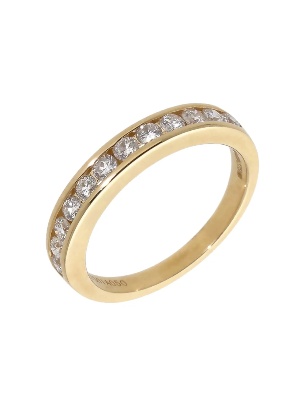 William May 9ct Yellow Gold 0.50ct Diamond Half Eternity Ring