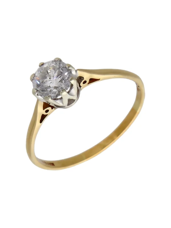 William May 9ct Yellow Gold 0.75ct Diamond Solitaire Ring