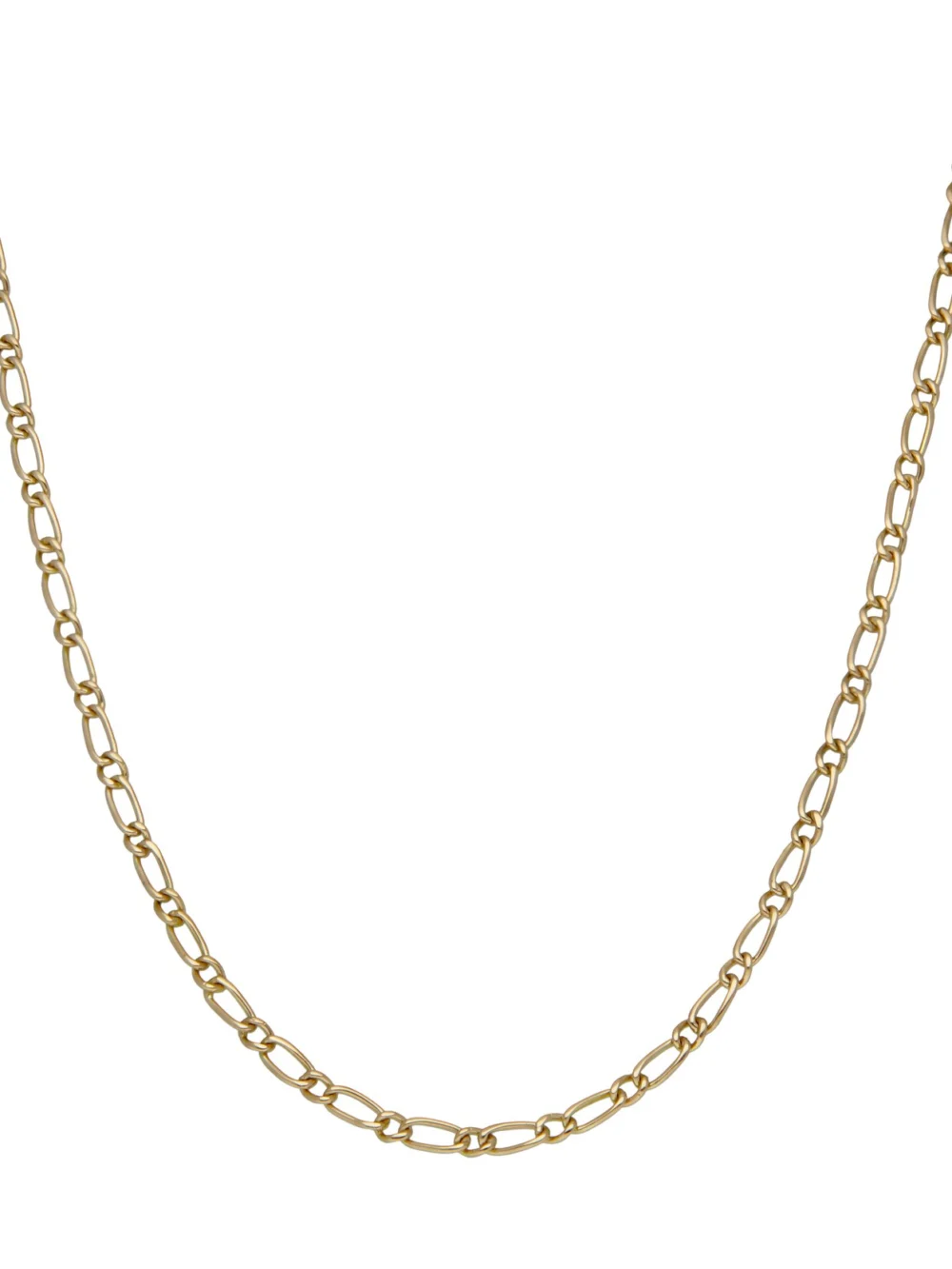 William May 9ct Yellow Gold 1:1 Long & Short Link Chain Necklace