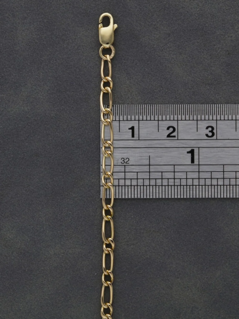 William May 9ct Yellow Gold 1:1 Long & Short Link Chain Necklace, view 2