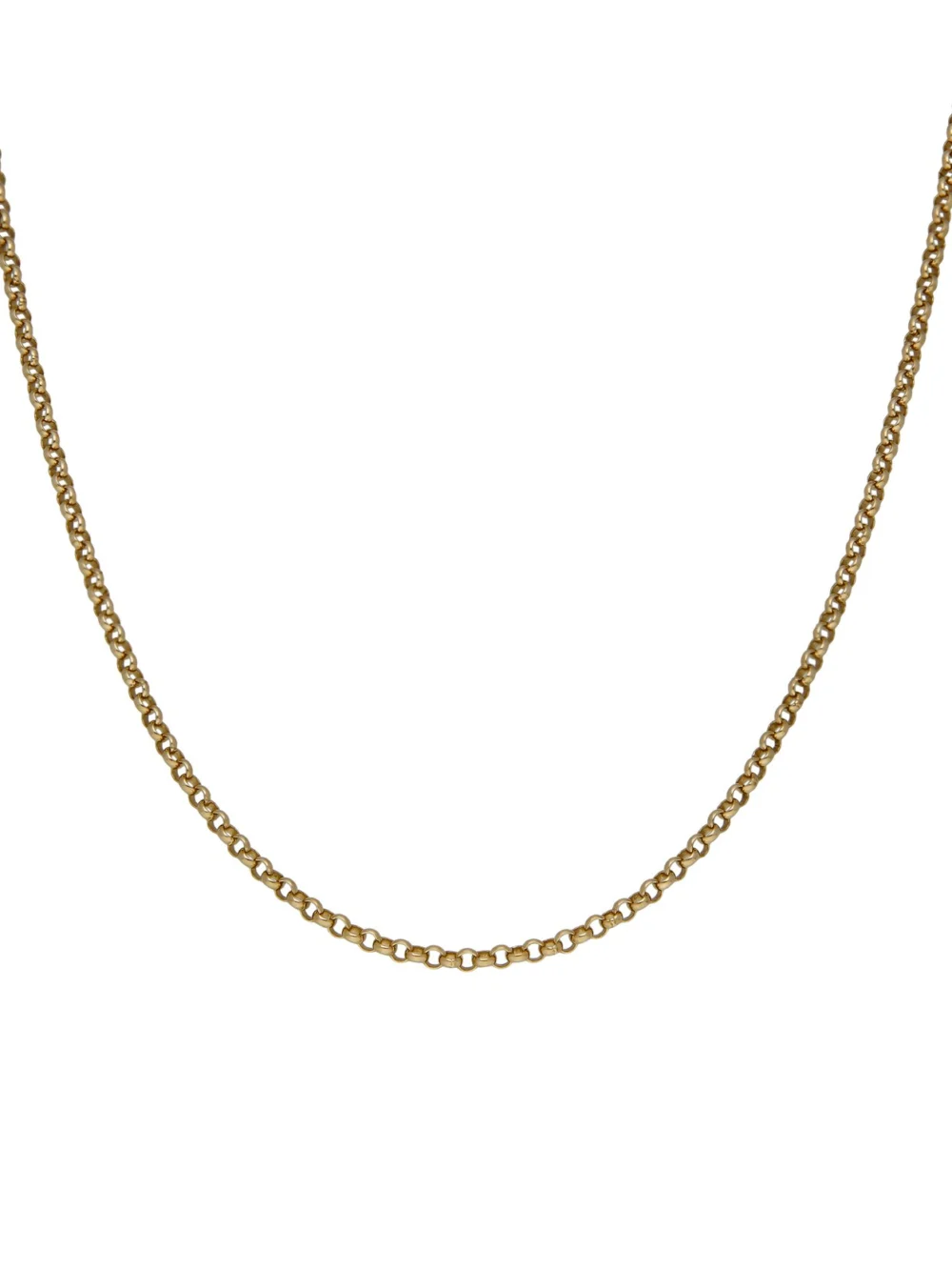 William May 9ct Yellow Gold 16" Belcher Chain Necklace