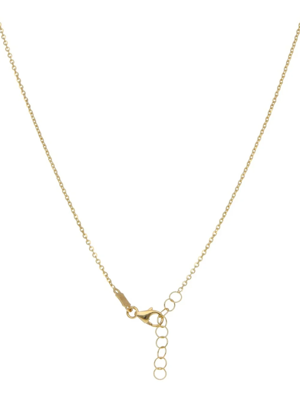 William May 9ct Yellow Gold 16" Black Onyx Clover Petal Necklace, view 3