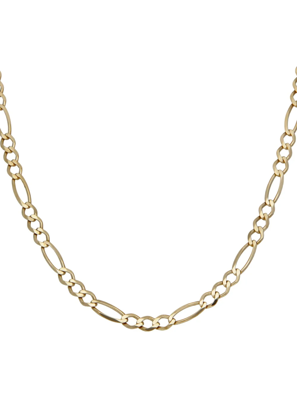 William May 9ct Yellow Gold 17.5" Figaro Chain Necklace