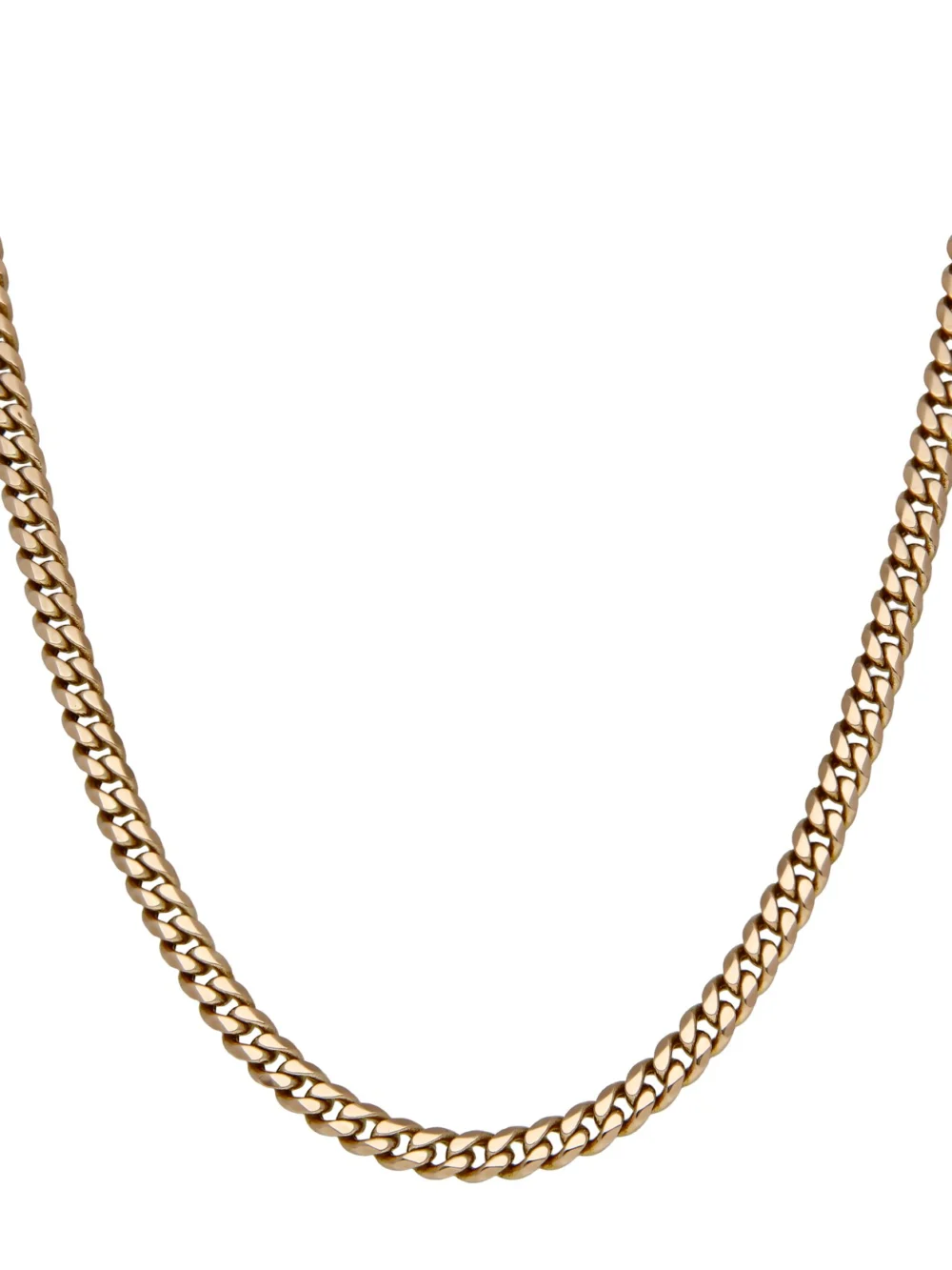 William May 9ct Yellow Gold 18" Close Curb Chain Necklace