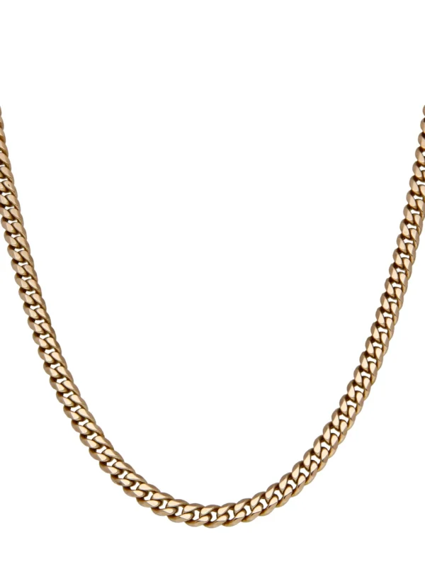 William May 9ct Yellow Gold 18" Close Curb Chain Necklace