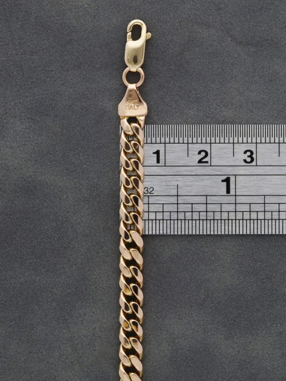 William May 9ct Yellow Gold 18" Close Curb Chain Necklace, view 3