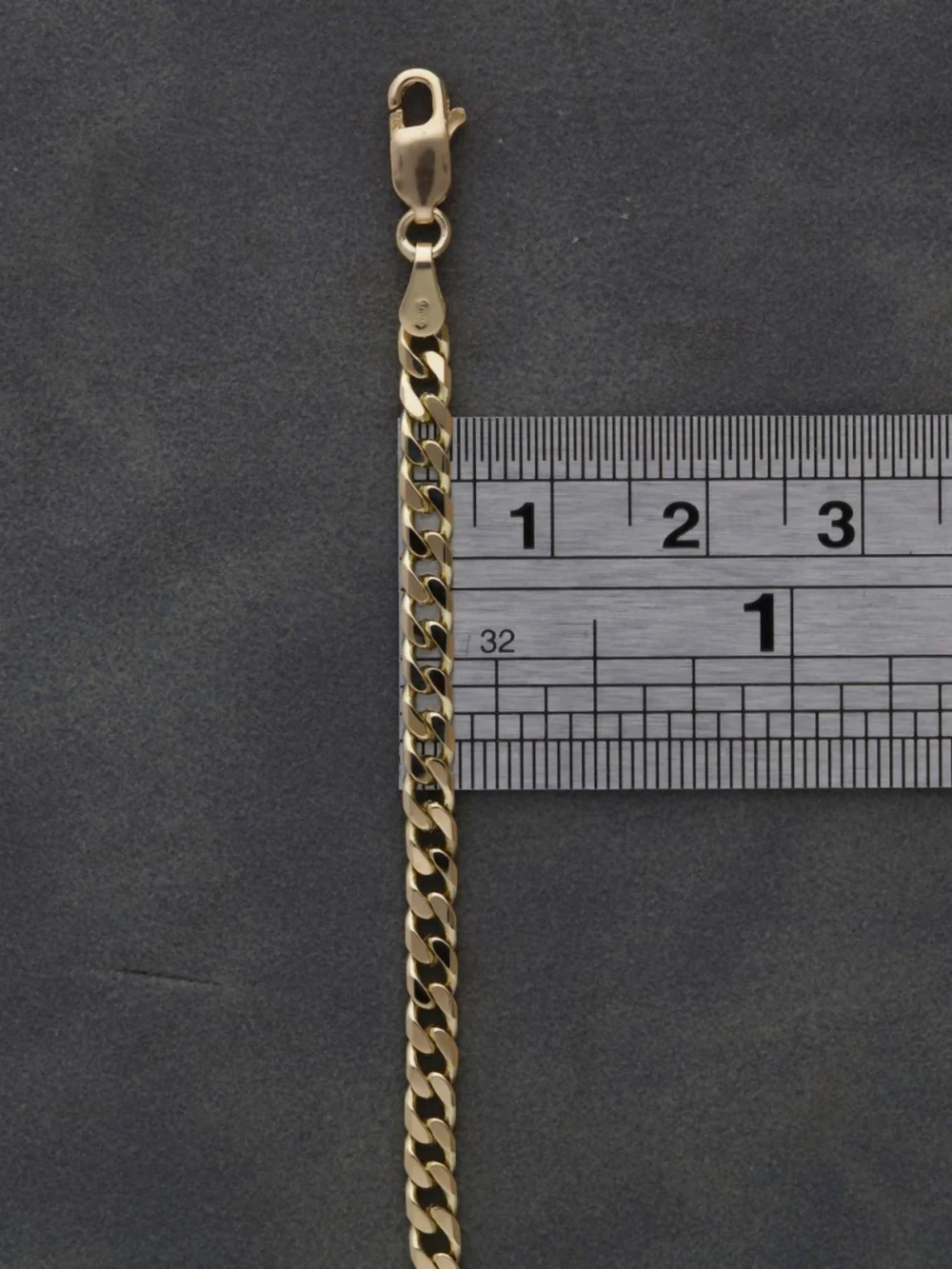 William May 9ct Yellow Gold 18" Curb Chain Necklace, view 2