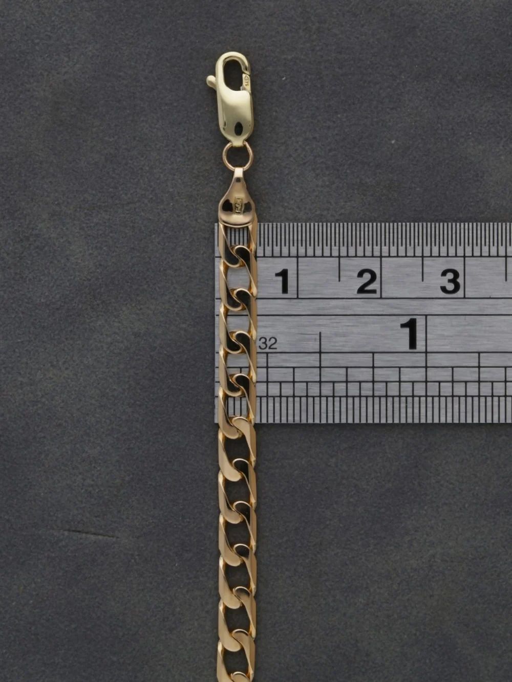 William May 9ct Yellow Gold 18" Curb Chain Necklace, view 4