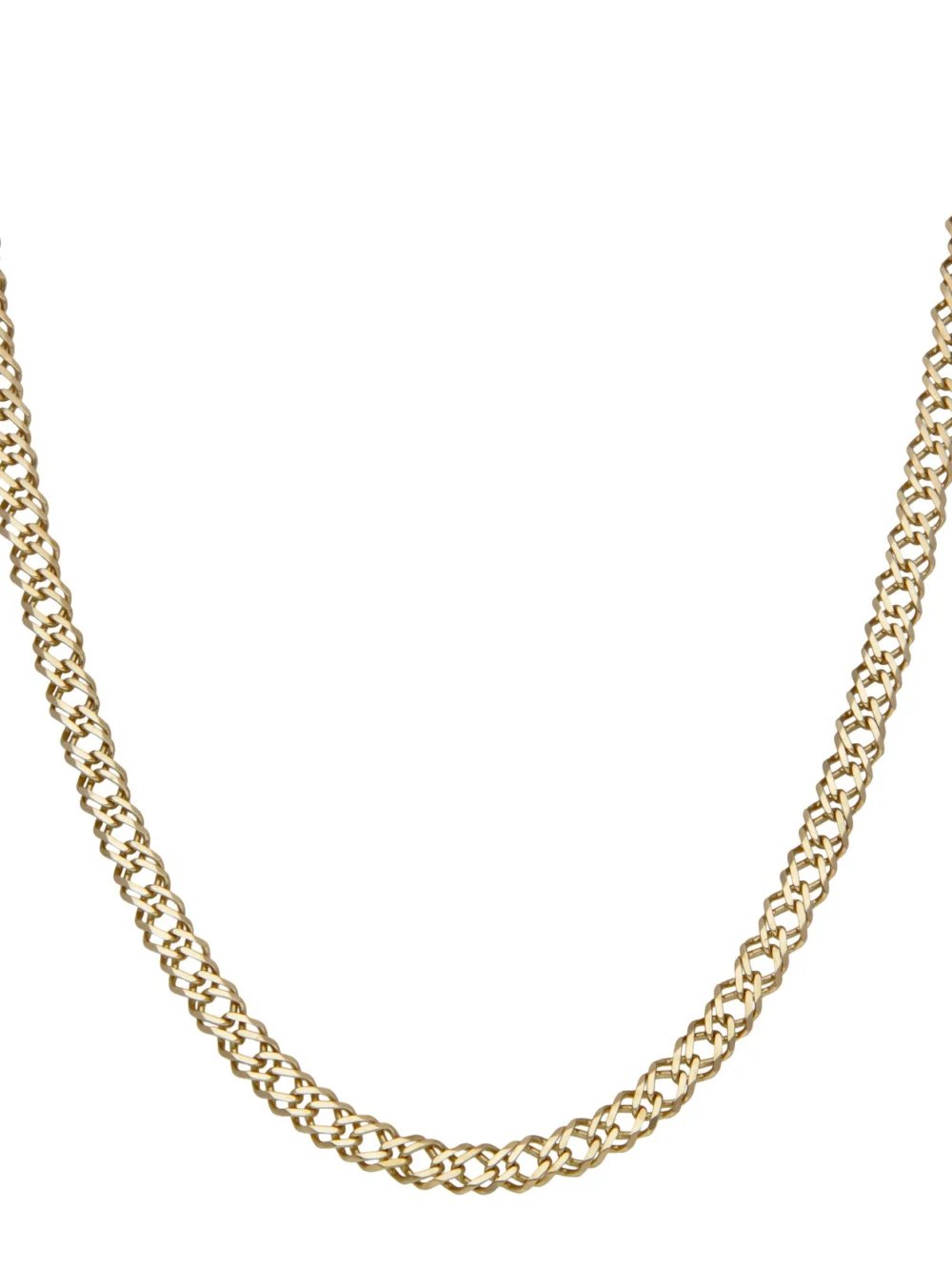 William May 9ct Yellow Gold 18" Double Curb Chain Necklace
