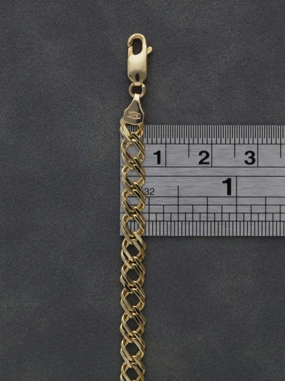 William May 9ct Yellow Gold 18" Double Curb Chain Necklace, view 2