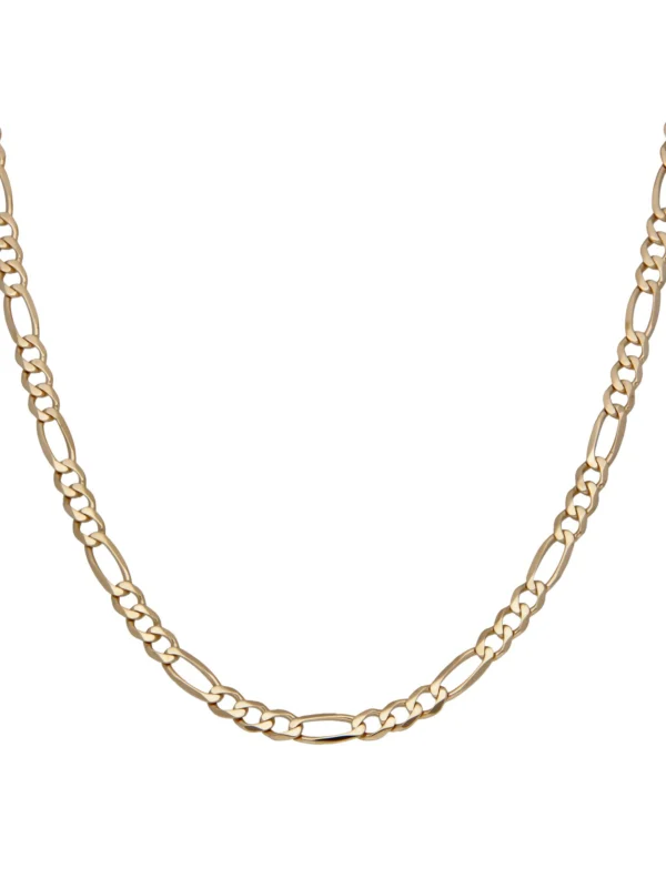 William May 9ct Yellow Gold 18" Figaro Chain Necklace
