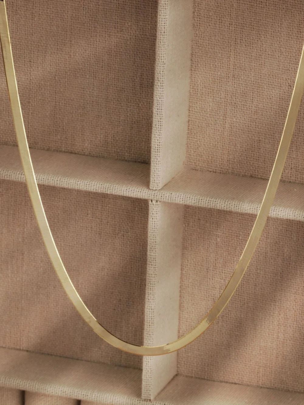 William May 9ct Yellow Gold 18" Herringbone Necklace