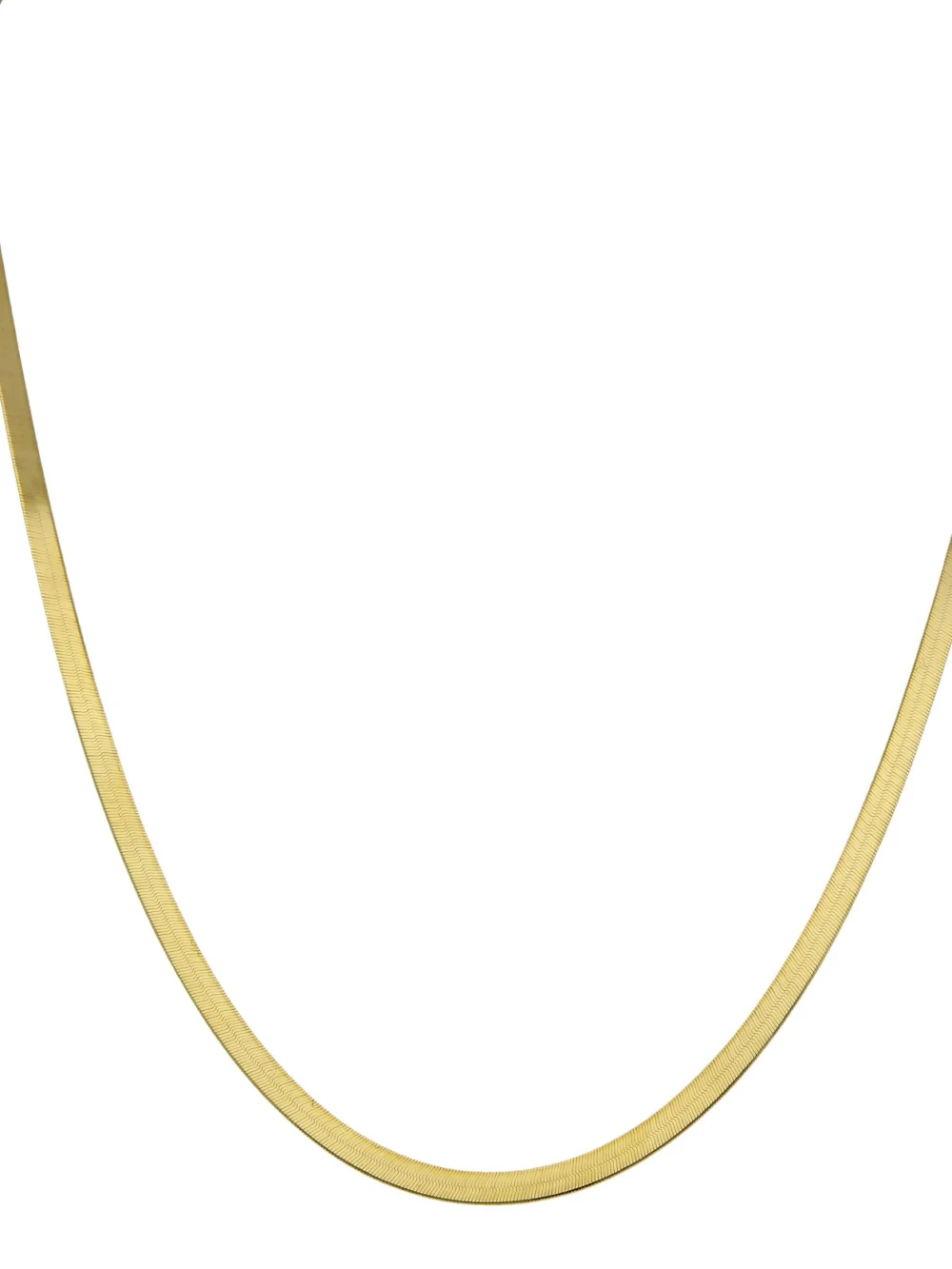 William May 9ct Yellow Gold 18" Herringbone Necklace, view 3