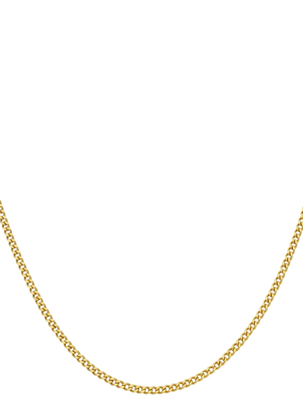 William May 9ct Yellow Gold 18 Inch Hollow Curb Chain Necklace