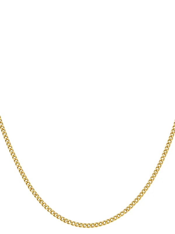William May 9ct Yellow Gold 18 Inch Hollow Curb Chain Necklace