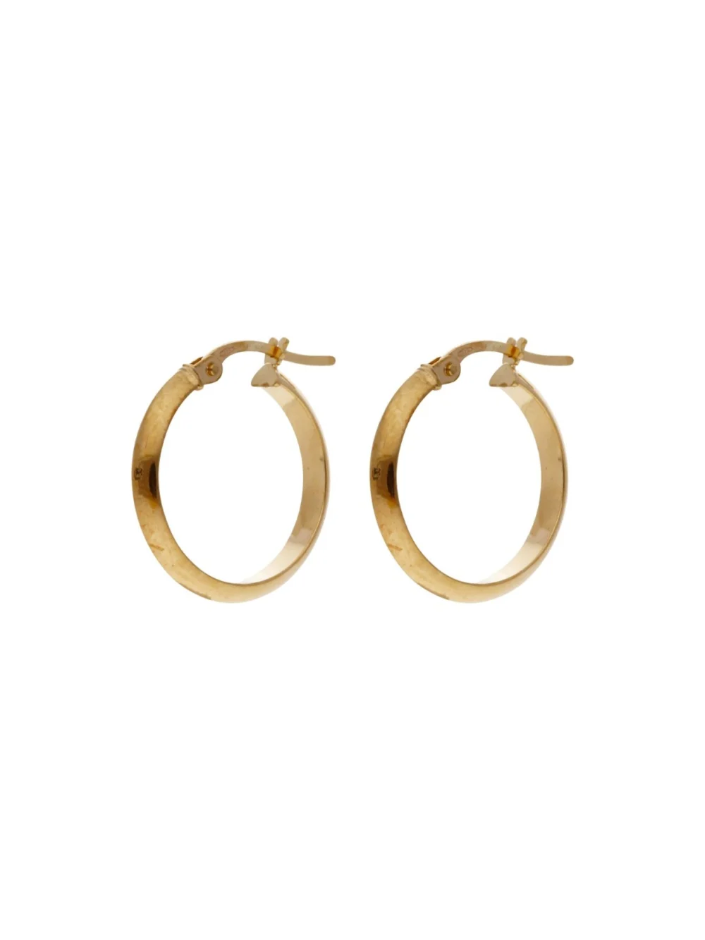 William May 9ct Yellow Gold 18mm Polished Hoop Creole Earrings