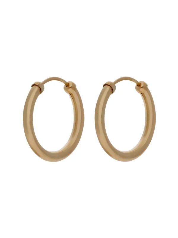 William May 9ct Yellow Gold 18mm Sleeper Hoop Earrings