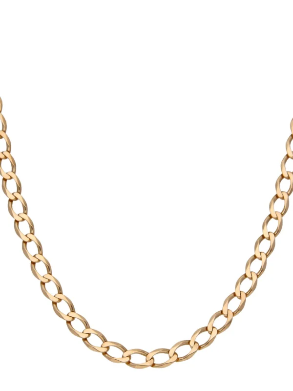 William May 9ct Yellow Gold 19 Inch Curb Chain Necklace