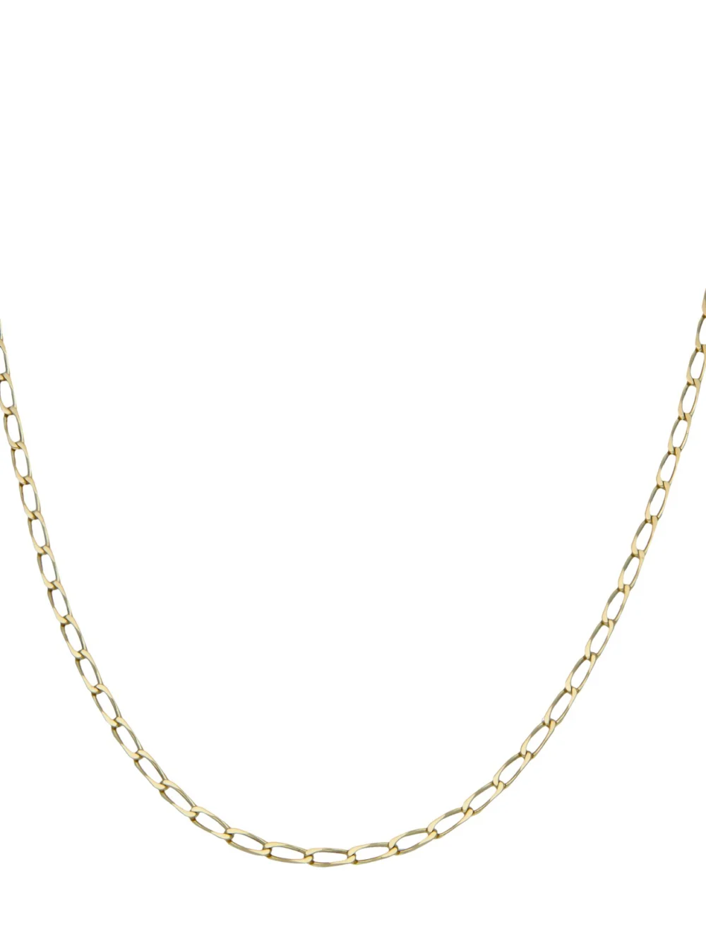 William May 9ct Yellow Gold 19" Open Oval Curb Chain Necklace