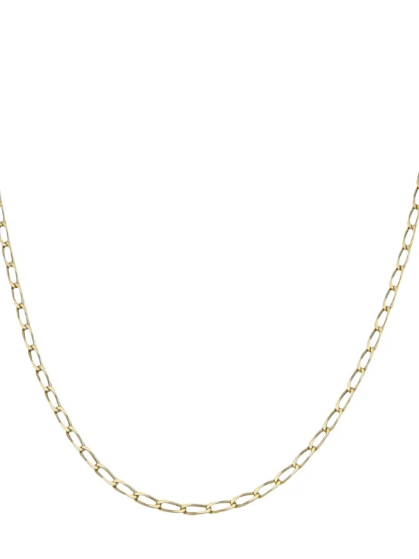 William May 9ct Yellow Gold 19" Open Oval Curb Chain Necklace