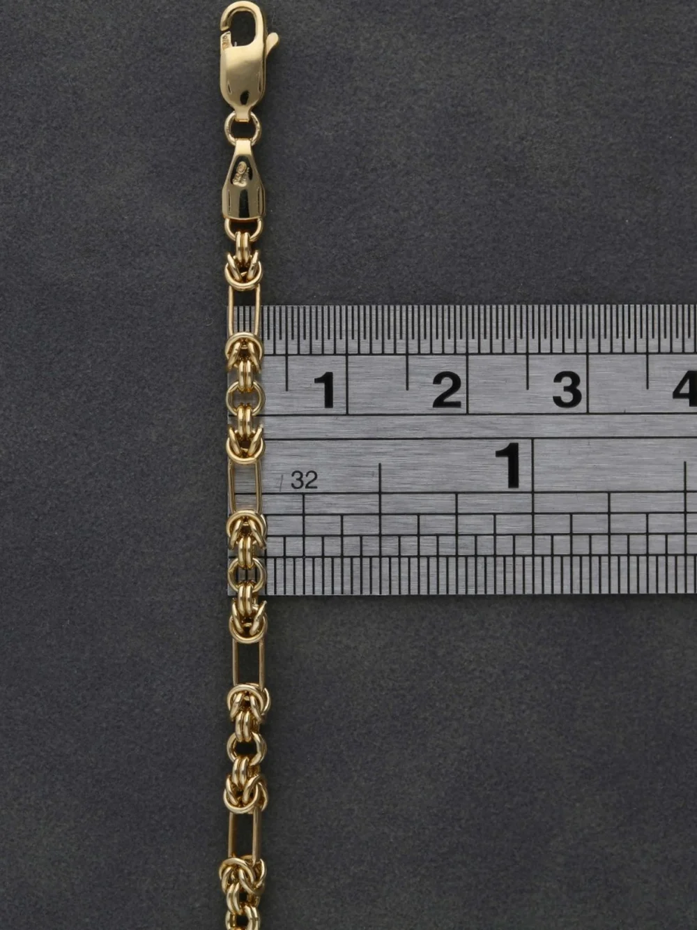 William May 9ct Yellow Gold 19.5" Fancy Link Chain Necklace, view 2
