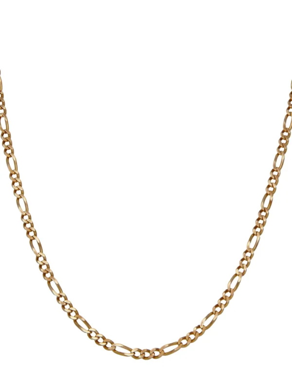 William May 9ct Yellow Gold 19.5" Figaro Chain Necklace