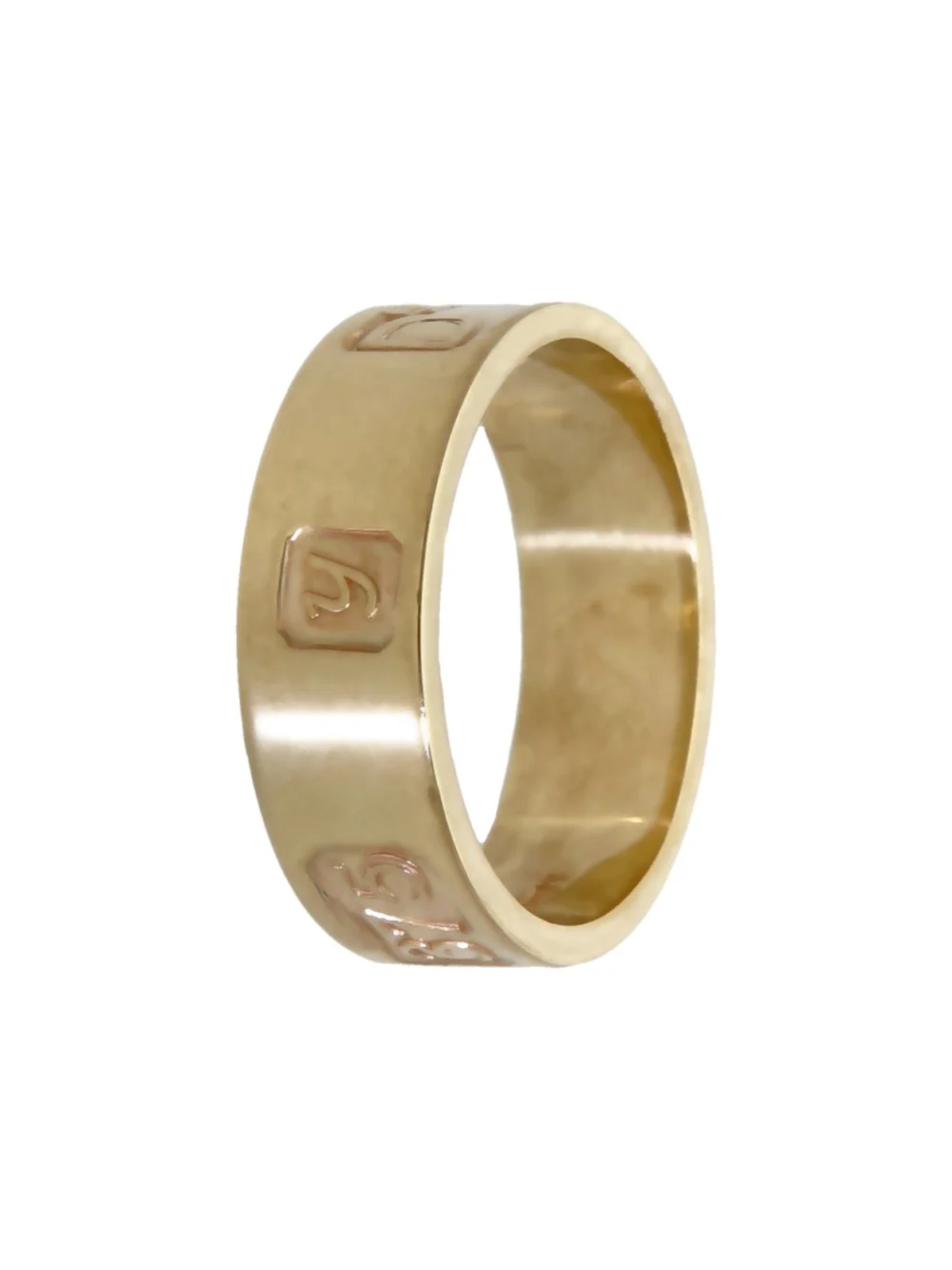 William May 9ct Yellow Gold 1998 Hallmarked 7mm Wide Band Ring, view 2