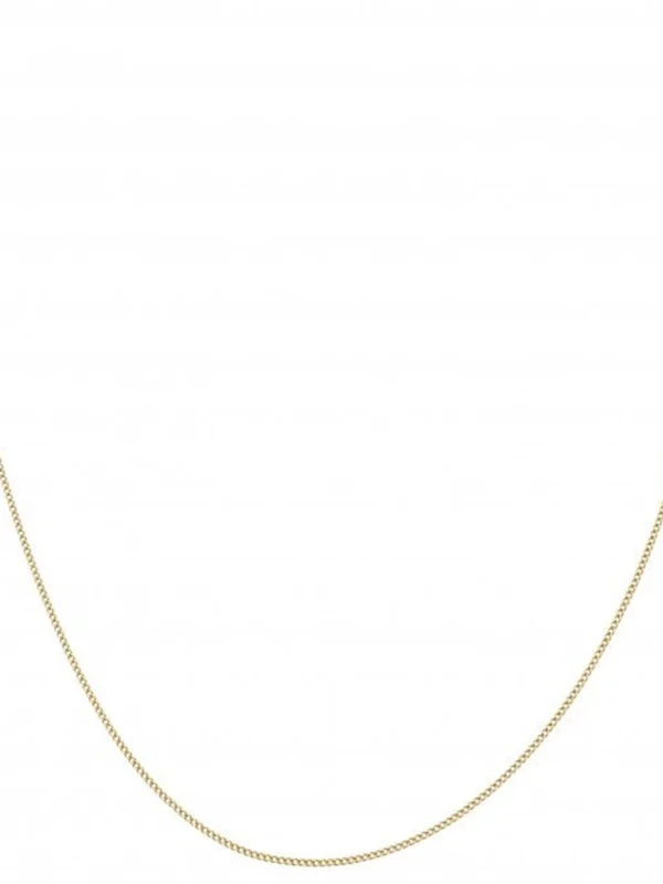 William May 9ct Yellow Gold 20" Diamond-Cut Curb Link Chain Necklace