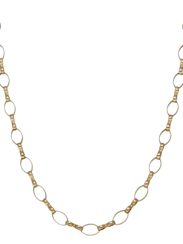William May 9ct Yellow Gold 20" Fancy Belcher Link Chain Necklace
