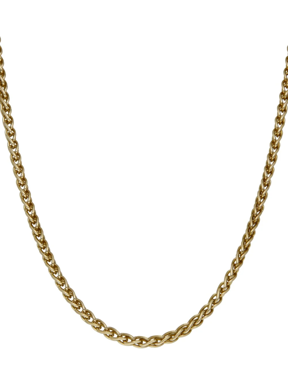 William May 9ct Yellow Gold 20" Fancy Woven Twist Chain Necklace