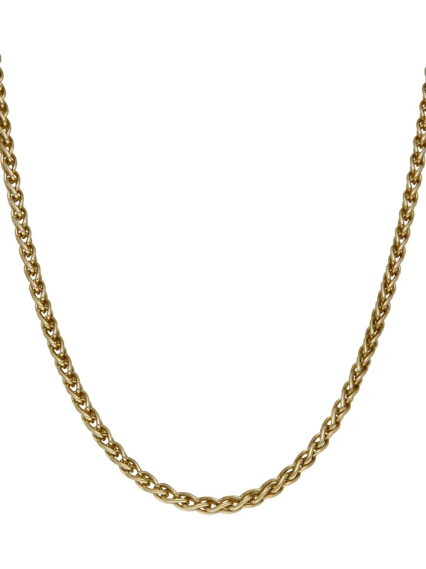 William May 9ct Yellow Gold 20" Fancy Woven Twist Chain Necklace