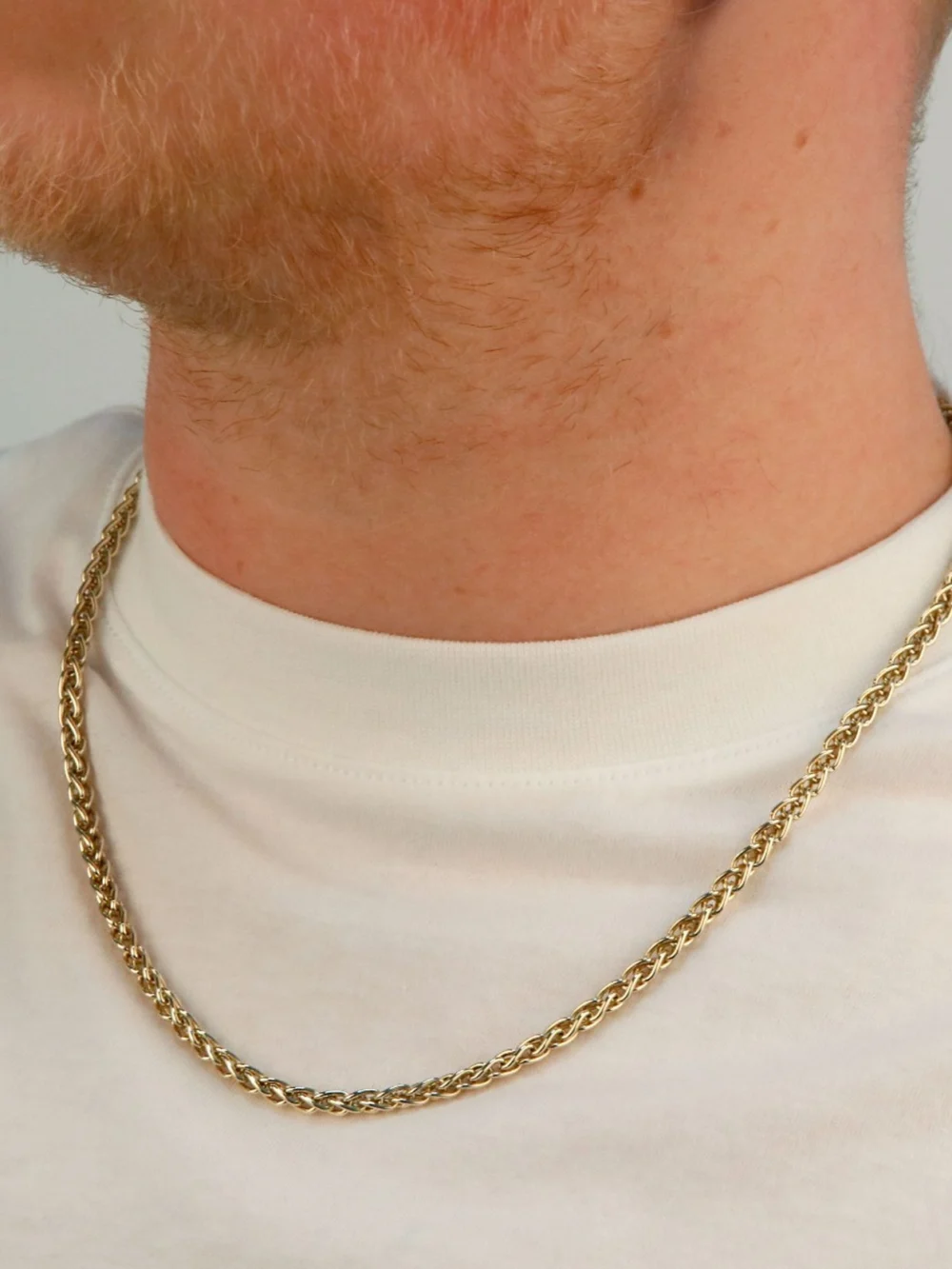 William May 9ct Yellow Gold 20" Fancy Woven Twist Chain Necklace, view 2