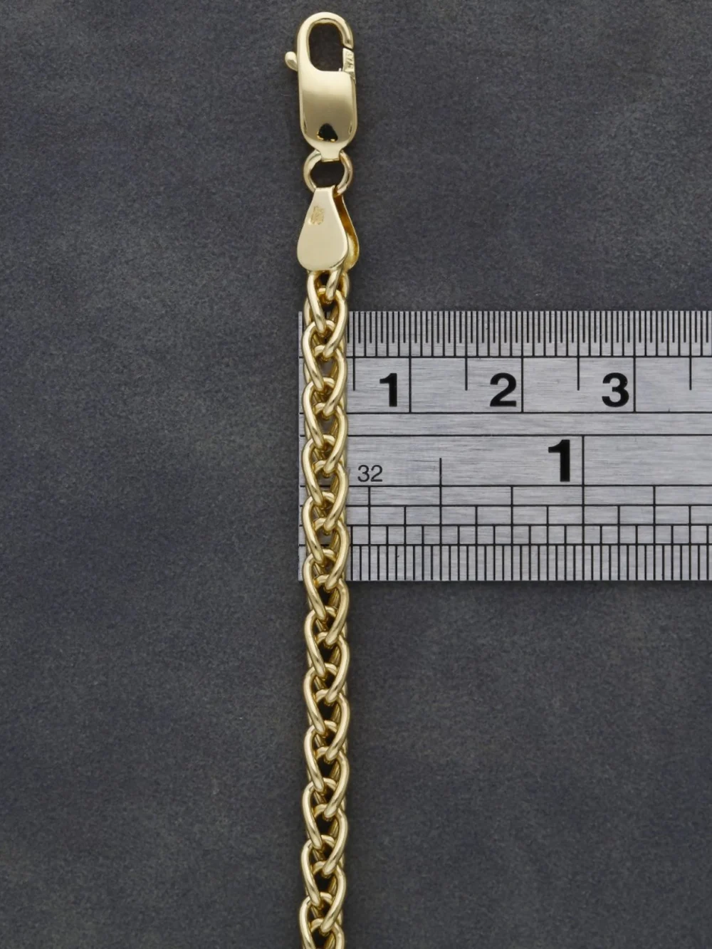 William May 9ct Yellow Gold 20" Fancy Woven Twist Chain Necklace, view 3