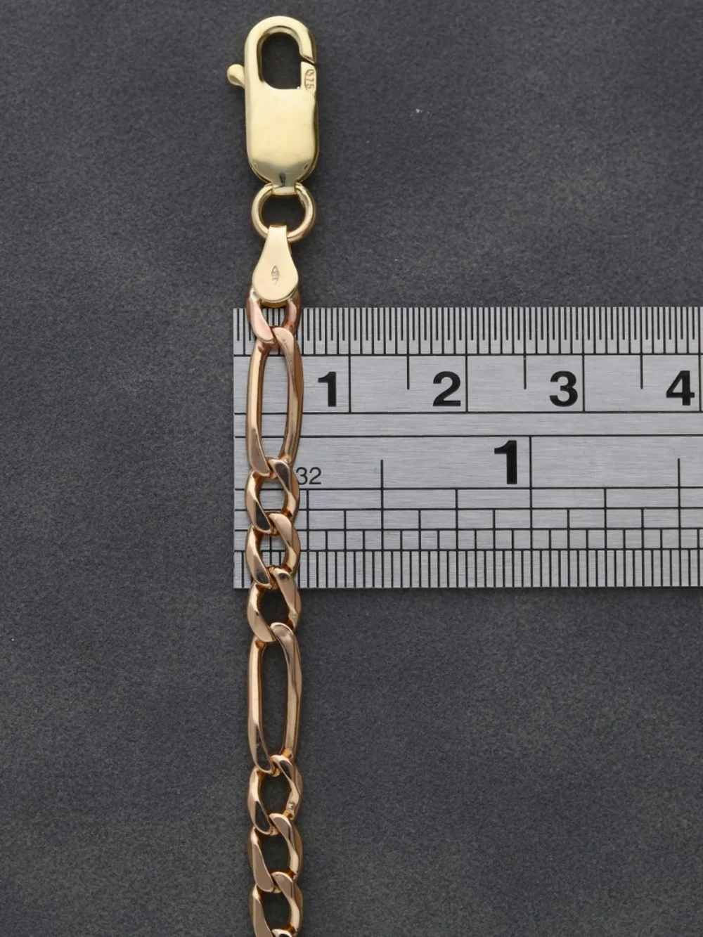 William May 9ct Yellow Gold 20 Inch Figaro Chain Necklace, view 2