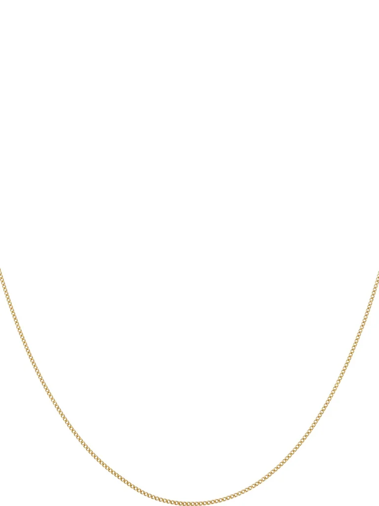William May 9ct Yellow Gold 20 Inch Fine Curb Link Chain Necklace