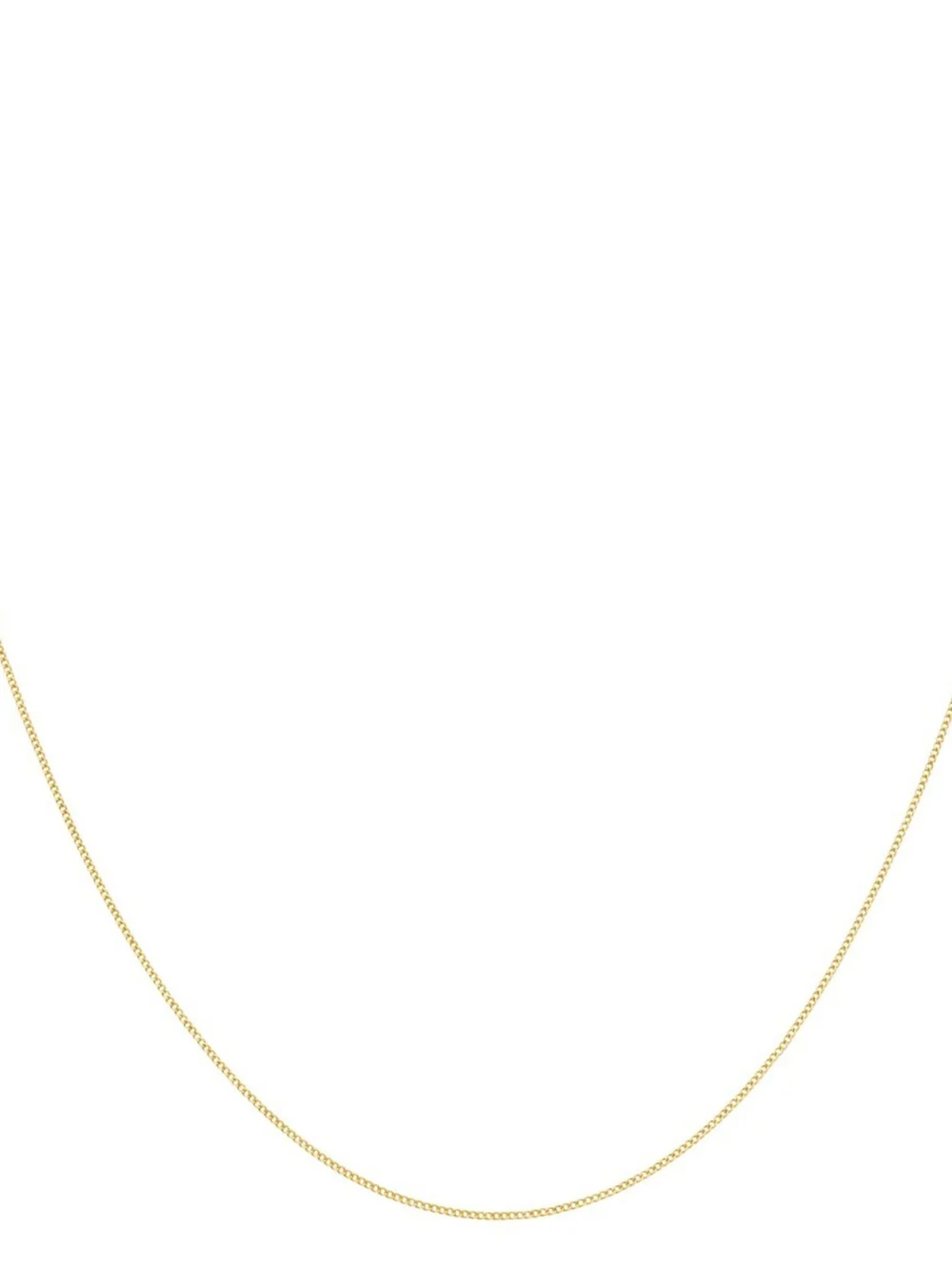 William May 9ct Yellow Gold 20 Inch Fine Curb Link Chain Necklace