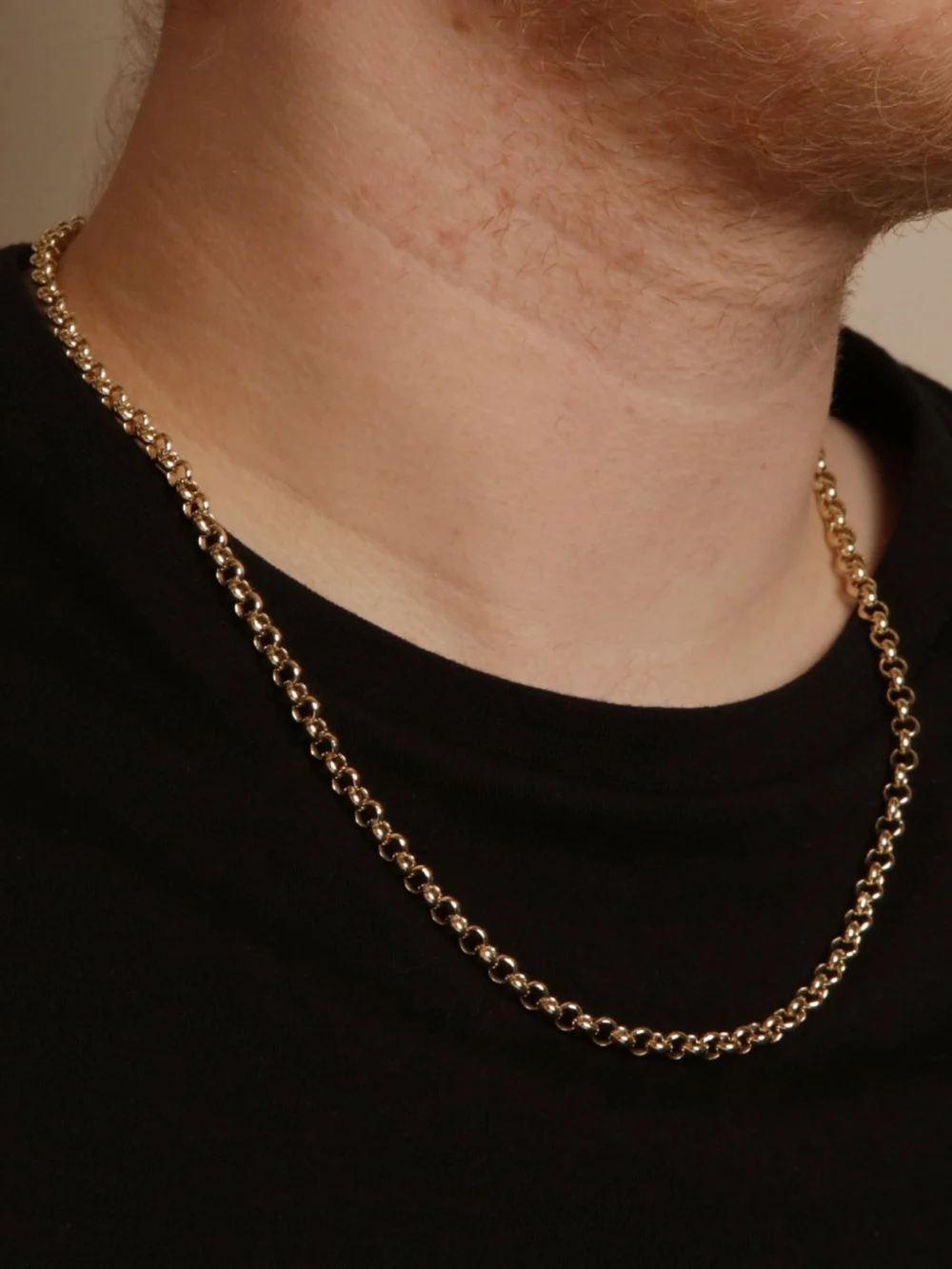 William May 9ct Yellow Gold 21" Belcher Chain Necklace, view 2