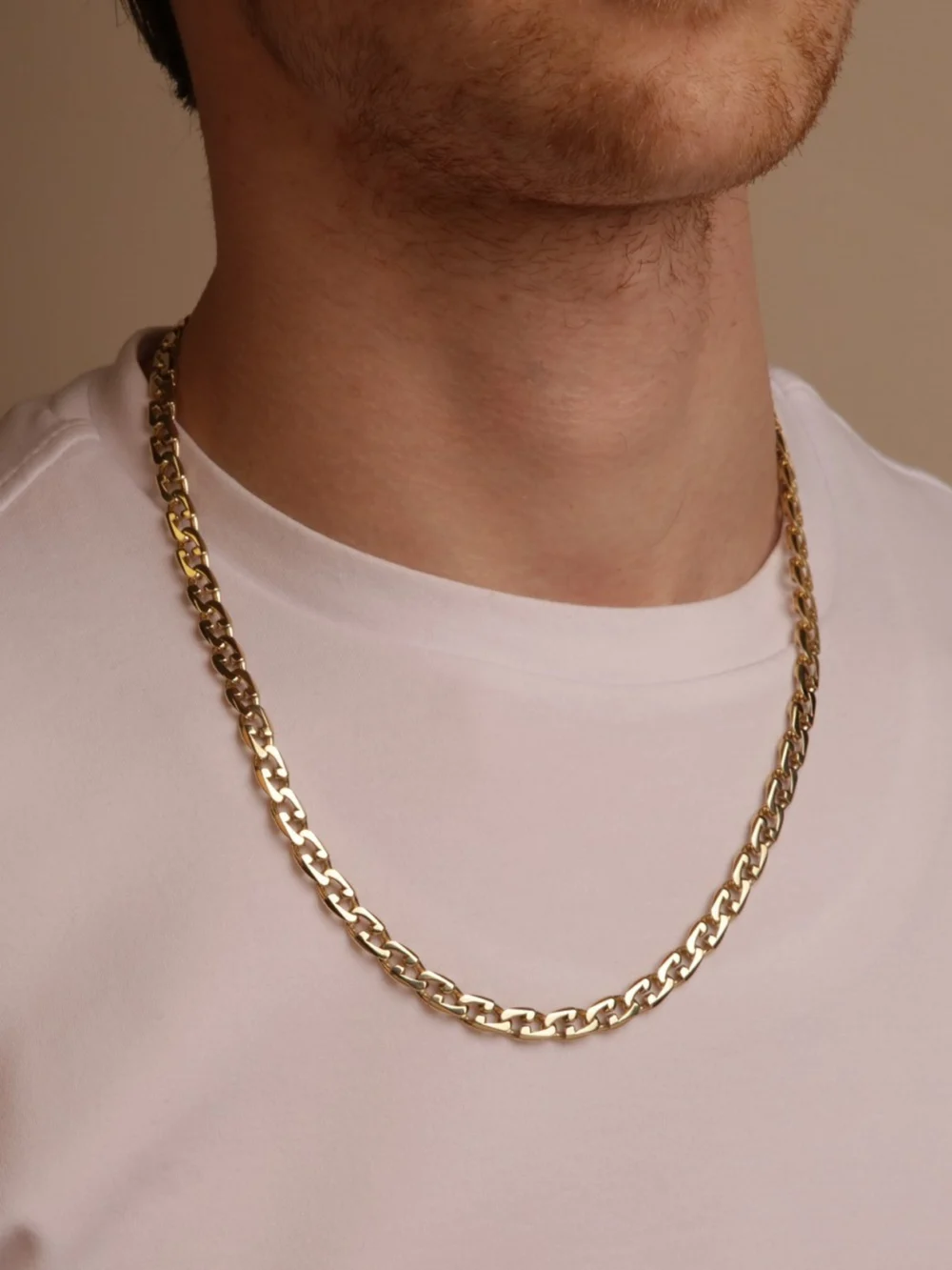 William May 9ct Yellow Gold 21" Fancy Anchor Link Chain Necklace, view 2