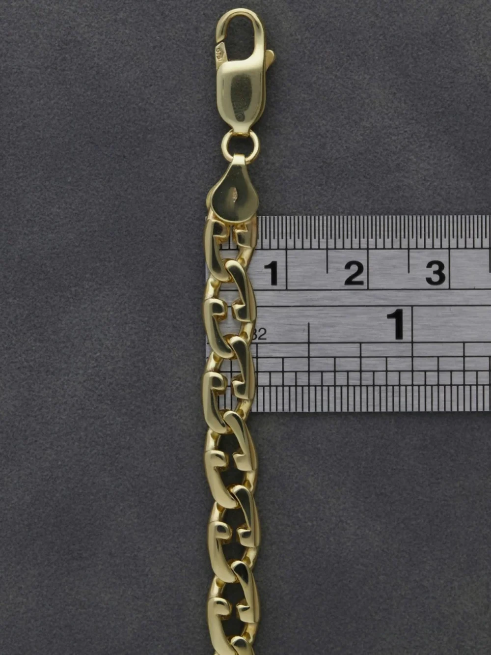 William May 9ct Yellow Gold 21" Fancy Anchor Link Chain Necklace, view 3
