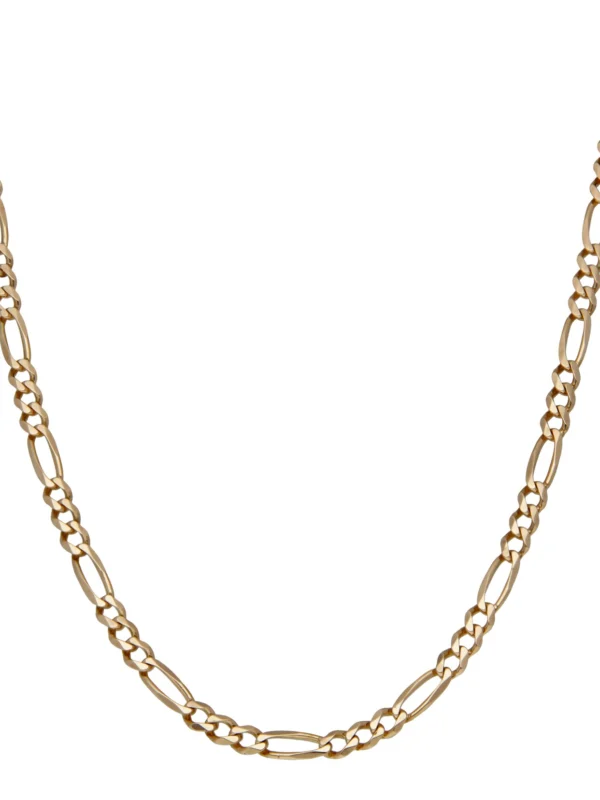William May 9ct Yellow Gold 21" Figaro Chain Necklace