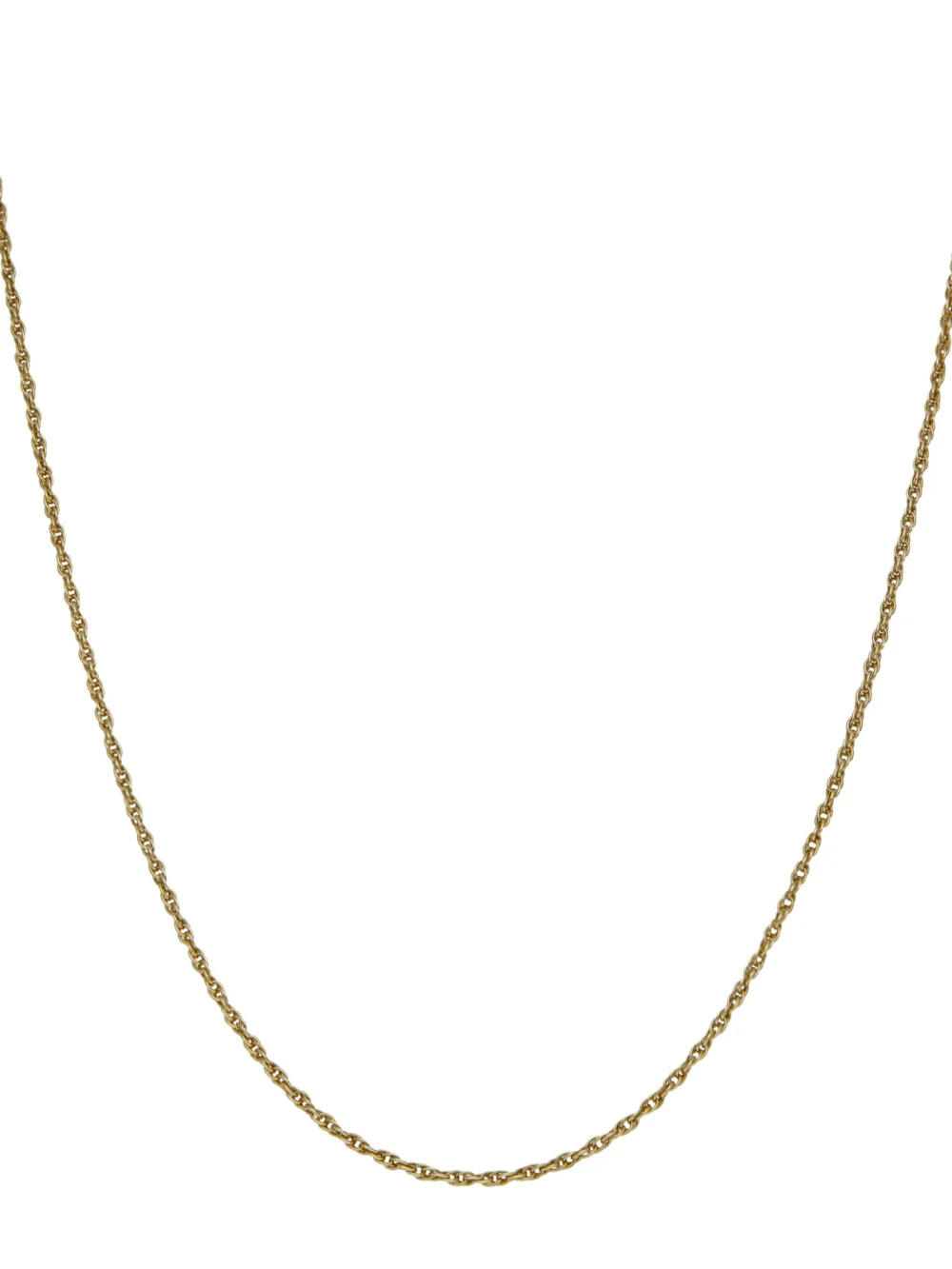 William May 9ct Yellow Gold 21" P.o.w Twist Link Chain Necklace
